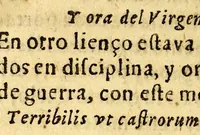 An illustration from Los sirgueros de la virgen sin original peccado ... (1620)