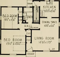 An illustration from Low cost homes. (1900)