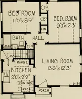 An illustration from Low cost homes. (1900)