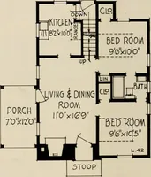 An illustration from Low cost homes. (1900)