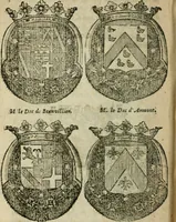 An illustration from L'État de la France, où l'on voit tous les princes, ducs & pairs, marechaux de France & autres officiers de la couronne ... [édité par Nicolas Besongne] (1698)