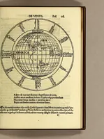 An illustration from Luculentissima quaeda[m] terrae totius descriptio : cu[m] multis vtilissimis cosmographiae iniciis. Nouaq[ue] [et] q[uam] ante fuit verior Europæ nostræ formatio. Præterea, fluuioru[m]: montiu[m]: prouintiaru[m]: vrbiu[m]: [et] gentium q[uam] plurimoru[m] vetustissima nomina recentioribus admixta vocabulis. Multa etia[m] quæ diligens lector noua vsuiq[ue] futura inueniet . . (1515)