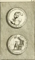An illustration from Lud. Smids. M.D. Emblemata heroica, of, De medalische sinnebeelden der ses en dertigh graaven van Holland : met konstplaaten vercierd (1712)