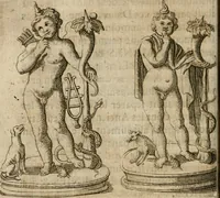 An illustration from L'utilité des voyages : qui concernent la connoissance des médailles, inscriptions, statues, dieux lares, peintures anciennes, et les bas reliefs, pierres precieuses et gravées, cachets, talismans, anneaux, manuscrits, langues, & autres choses remarquables, et l'avantage que la recherche de toutes ces antiquitez procure aux sçavans, avec un memoire de quelques observations generales qu'on peut faire pour ne pas voyager inutilement (1693)