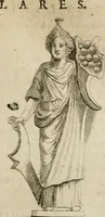 An illustration from L'utilité des voyages : qui concernent la connoissance des médailles, inscriptions, statues, dieux lares, peintures anciennes, et les bas reliefs, pierres precieuses et gravées, cachets, talismans, anneaux, manuscrits, langues, & autres choses remarquables, et l'avantage que la recherche de toutes ces antiquitez procure aux sçavans, avec un memoire de quelques observations generales qu'on peut faire pour ne pas voyager inutilement (1693)