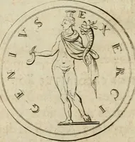 An illustration from L'utilité des voyages : qui concernent la connoissance des médailles, inscriptions, statues, dieux lares, peintures anciennes, et les bas reliefs, pierres precieuses et gravées, cachets, talismans, anneaux, manuscrits, langues, & autres choses remarquables, et l'avantage que la recherche de toutes ces antiquitez procure aux sçavans, avec un memoire de quelques observations generales qu'on peut faire pour ne pas voyager inutilement (1693)