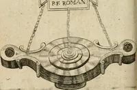 An illustration from L'utilité des voyages : qui concernent la connoissance des médailles, inscriptions, statues, dieux lares, peintures anciennes, et les bas reliefs, pierres precieuses et gravées, cachets, talismans, anneaux, manuscrits, langues, & autres choses remarquables, et l'avantage que la recherche de toutes ces antiquitez procure aux sçavans, avec un memoire de quelques observations generales qu'on peut faire pour ne pas voyager inutilement (1693)
