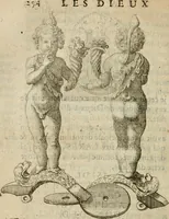 An illustration from L'utilité des voyages : qui concernent la connoissance des médailles, inscriptions, statues, dieux lares, peintures anciennes, et les bas reliefs, pierres precieuses et gravées, cachets, talismans, anneaux, manuscrits, langues, & autres choses remarquables, et l'avantage que la recherche de toutes ces antiquitez procure aux sçavans, avec un memoire de quelques observations generales qu'on peut faire pour ne pas voyager inutilement (1693)