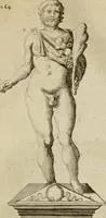 An illustration from L'utilité des voyages : qui concernent la connoissance des médailles, inscriptions, statues, dieux lares, peintures anciennes, et les bas reliefs, pierres precieuses et gravées, cachets, talismans, anneaux, manuscrits, langues, & autres choses remarquables, et l'avantage que la recherche de toutes ces antiquitez procure aux sçavans, avec un memoire de quelques observations generales qu'on peut faire pour ne pas voyager inutilement (1693)