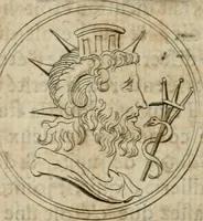 An illustration from L'utilité des voyages : qui concernent la connoissance des médailles, inscriptions, statues, dieux lares, peintures anciennes, et les bas reliefs, pierres precieuses et gravées, cachets, talismans, anneaux, manuscrits, langues, & autres choses remarquables, et l'avantage que la recherche de toutes ces antiquitez procure aux sçavans, avec un memoire de quelques observations generales qu'on peut faire pour ne pas voyager inutilement (1693)