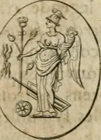 An illustration from L'utilité des voyages : qui concernent la connoissance des médailles, inscriptions, statues, dieux lares, peintures anciennes, et les bas reliefs, pierres precieuses et gravées, cachets, talismans, anneaux, manuscrits, langues, & autres choses remarquables, et l'avantage que la recherche de toutes ces antiquitez procure aux sçavans, avec un memoire de quelques observations generales qu'on peut faire pour ne pas voyager inutilement (1693)