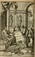 An illustration from L'utilité des voyages : qui concernent la connoissance des médailles, inscriptions, statues, dieux lares, peintures anciennes, et les bas reliefs, pierres precieuses et gravées, cachets, talismans, anneaux, manuscrits, langues, & autres choses remarquables, et l'avantage que la recherche de toutes ces antiquitez procure aux sçavans, avec un memoire de quelques observations generales qu'on peut faire pour ne pas voyager inutilement (1693)