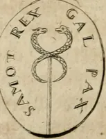 An illustration from L'utilité des voyages : qui concernent la connoissance des médailles, inscriptions, statues, dieux lares, peintures anciennes, et les bas reliefs, pierres precieuses et gravées, cachets, talismans, anneaux, manuscrits, langues, & autres choses remarquables, et l'avantage que la recherche de toutes ces antiquitez procure aux sçavans, avec un memoire de quelques observations generales qu'on peut faire pour ne pas voyager inutilement (1693)