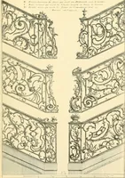 An illustration from L'uvre de De Cuvilliès : époque Louis XV : nouveau livre de plafonds (1900)