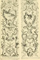 An illustration from L'uvre de De Cuvilliès : époque Louis XV : nouveau livre de plafonds (1900)