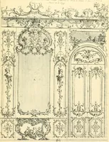 An illustration from L'uvre de De Cuvilliès : époque Louis XV : nouveau livre de plafonds (1900)
