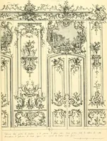 An illustration from L'uvre de De Cuvilliès : époque Louis XV : nouveau livre de plafonds (1900)
