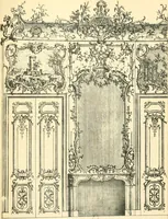 An illustration from L'uvre de De Cuvilliès : époque Louis XV : nouveau livre de plafonds (1900)