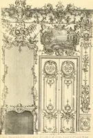 An illustration from L'uvre de De Cuvilliès : époque Louis XV : nouveau livre de plafonds (1900)
