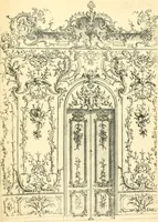 An illustration from L'uvre de De Cuvilliès : époque Louis XV : nouveau livre de plafonds (1900)