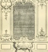 An illustration from L'uvre de De Cuvilliès : époque Louis XV : nouveau livre de plafonds (1900)
