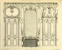 An illustration from L'uvre de De Cuvilliès : époque Louis XV : nouveau livre de plafonds (1900)