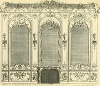 An illustration from L'uvre de De Cuvilliès : époque Louis XV : nouveau livre de plafonds (1900)