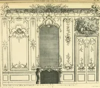An illustration from L'uvre de De Cuvilliès : époque Louis XV : nouveau livre de plafonds (1900)