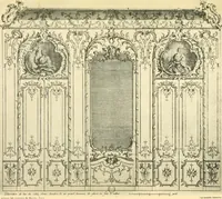 An illustration from L'uvre de De Cuvilliès : époque Louis XV : nouveau livre de plafonds (1900)