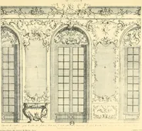 An illustration from L'uvre de De Cuvilliès : époque Louis XV : nouveau livre de plafonds (1900)