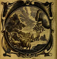 An illustration from Lux evangelica sub velum sacrorum emblematum recondita in anni dominicas, selecta historia & morali doctrina varie adumbrata (1655)