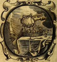 An illustration from Lux evangelica sub velum sacrorum emblematum recondita in anni dominicas, selecta historia & morali doctrina varie adumbrata (1655)