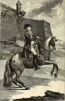 An illustration from Luz da liberal, e nobre arte da cavallaria : offerecida ao Senhor D. João, principe do Brazil (1790)