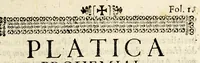 An illustration from Luz de verdades catholicas y explicacion de la doctrina christiana. : Que segun la costumbre de la casa professa de la compañia de Jesvs de Mexico, todos los jueves del año se platica en su iglesia. Dala à la estampa el padre Alfonso Ramos de la mesma compañia, y preposito actual de dicha casa professa. Y la dedica al S. doctor don Francisco de Deza, y Ulloa, antes cathedratico proprietario de rethorica en la Real Universidad de esta corte, y oy fiscal dignissimo del Santo Tribunal de la Inquisicion (1691)