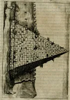 An illustration from Lvdovici Demontiosii Gallvs Romae hospes : vbi multa antiquorum monimenta explicantur, pars pristinae formae restituuntur : opus in quinque partes tributum (1585)