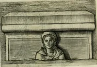 An illustration from Lvdovici Demontiosii Gallvs Romae hospes : vbi multa antiquorum monimenta explicantur, pars pristinae formae restituuntur : opus in quinque partes tributum (1585)