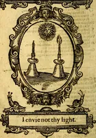 An illustration from Lychnocausia : sive Moralia facum emblemata : lights, morall emblems (1638)