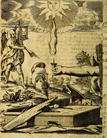 An illustration from Lychnocausia : sive Moralia facum emblemata : lights, morall emblems (1638)