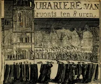 Picture 7 of 8 from Lyk-predicatie op de begravenisse van Hare Hoogheit, mevrouwe de Princesse Douariere d'Orange, geschiet by avont, met solemnele stacy, den 21. van winter-maand, 1675 : na haar salig overlyden op den 8. van herfst-maant, in 't 74. jaar des ouderdoms : gedaan daags daar aan, op de groote zaal van haar hof in 's Gravenhage, op ordre en in 't bywesen Harer Hoogheden de doorlugtige nakomelingen en erven (1676), leaf 72