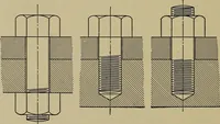 An illustration from Machine design; a manual of practical instruction in designing machinery for specific purposes, including specifications for belts, screws, pins, gears, etc., and many working hints as to operation and care of machines (1918)