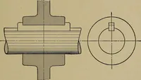 An illustration from Machine design; a manual of practical instruction in designing machinery for specific purposes, including specifications for belts, screws, pins, gears, etc., and many working hints as to operation and care of machines (1918)