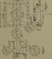 An illustration from Machine drawing, a practical guide to the standard methods of graphical representation of machines, including complete detail drawings of a duplex pump and of a direct-current generator (1920)