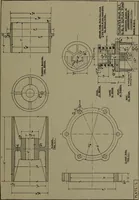 An illustration from Machine drawing, a practical guide to the standard methods of graphical representation of machines, including complete detail drawings of a duplex pump and of a direct-current generator (1920)