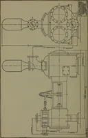 An illustration from Machine drawing, a practical guide to the standard methods of graphical representation of machines, including complete detail drawings of a duplex pump and of a direct-current generator (1920)