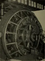 An illustration from Machine drawing, a practical guide to the standard methods of graphical representation of machines, including complete detail drawings of a duplex pump and of a direct-current generator (1920)