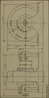 An illustration from Machine drawing, a practical guide to the standard methods of graphical representation of machines, including complete detail drawings of a duplex pump and of a direct-current generator (1920)