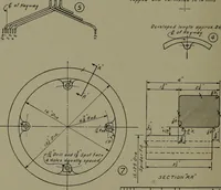 An illustration from Machine drawing, a practical guide to the standard methods of graphical representation of machines, including complete detail drawings of a duplex pump and of a direct-current generator (1920)