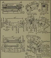 An illustration from Machine drawing, a practical guide to the standard methods of graphical representation of machines, including complete detail drawings of a duplex pump and of a direct-current generator (1920)