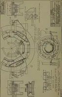 An illustration from Machine drawing, a practical guide to the standard methods of graphical representation of machines, including complete detail drawings of a duplex pump and of a direct-current generator (1920)