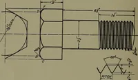 An illustration from Machine drawing, a practical guide to the standard methods of graphical representation of machines, including complete detail drawings of a duplex pump and of a direct-current generator (1920)